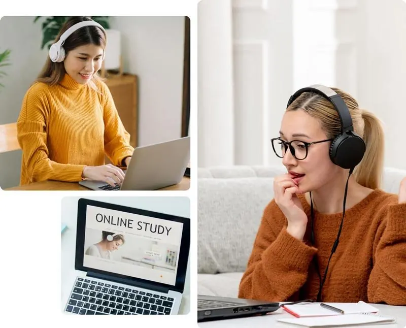 Students attending online and in-person counselling sessions